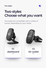 Joyroom JR-ZS202 Série Magnétique Support De Voiture Magnétique - Noir – Image 3