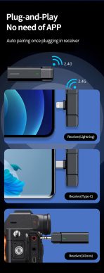 JR-LM2 Pro Microphone Lavalier lightening – Image 7