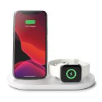 Station de recharge pour iPhone,Apple watch , AirPods/ blanc