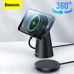 Baseus Simple Magnetic Stand Wireless Charger – Image 2