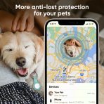 Silicone porte clé pour airtag bleu – Image 4