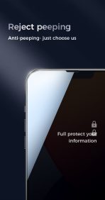 Verre trempé anti-espion Joyroom Knight 2,5D Privacy TG pour iPhone 13 Pro Max ( – Image 5