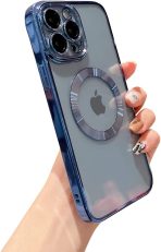 Silicone Magsafe Transparent Avec Protection Caméra Pour Iphone 12 pro max