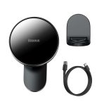 Baseus Big Energy Car Mount Wireless Charger Black – Image 2