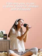 Microphone à main JR-MC5 avec haut-parleur.Color: Pink – Image 6