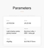 Joyroom JR-ZS198 Support de téléphone pour ventilation de voiture Light Shadow S – Image 7