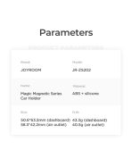 Joyroom JR-ZS202 Série Magnétique Support De Voiture Magnétique - Noir – Image 2