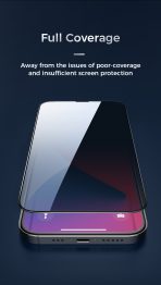 Verre trempé anti-espion Joyroom Knight 2,5D Privacy TG pour iPhone 13 Pro Max ( – Image 2