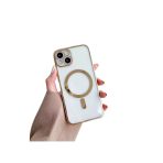 Silicone Magsafe Transparent Avec Protection Caméra Pour Iphone 13